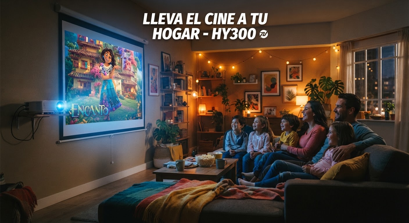 Proyector HY300 Ultra HD | Cine en Casa + Envío Gratis