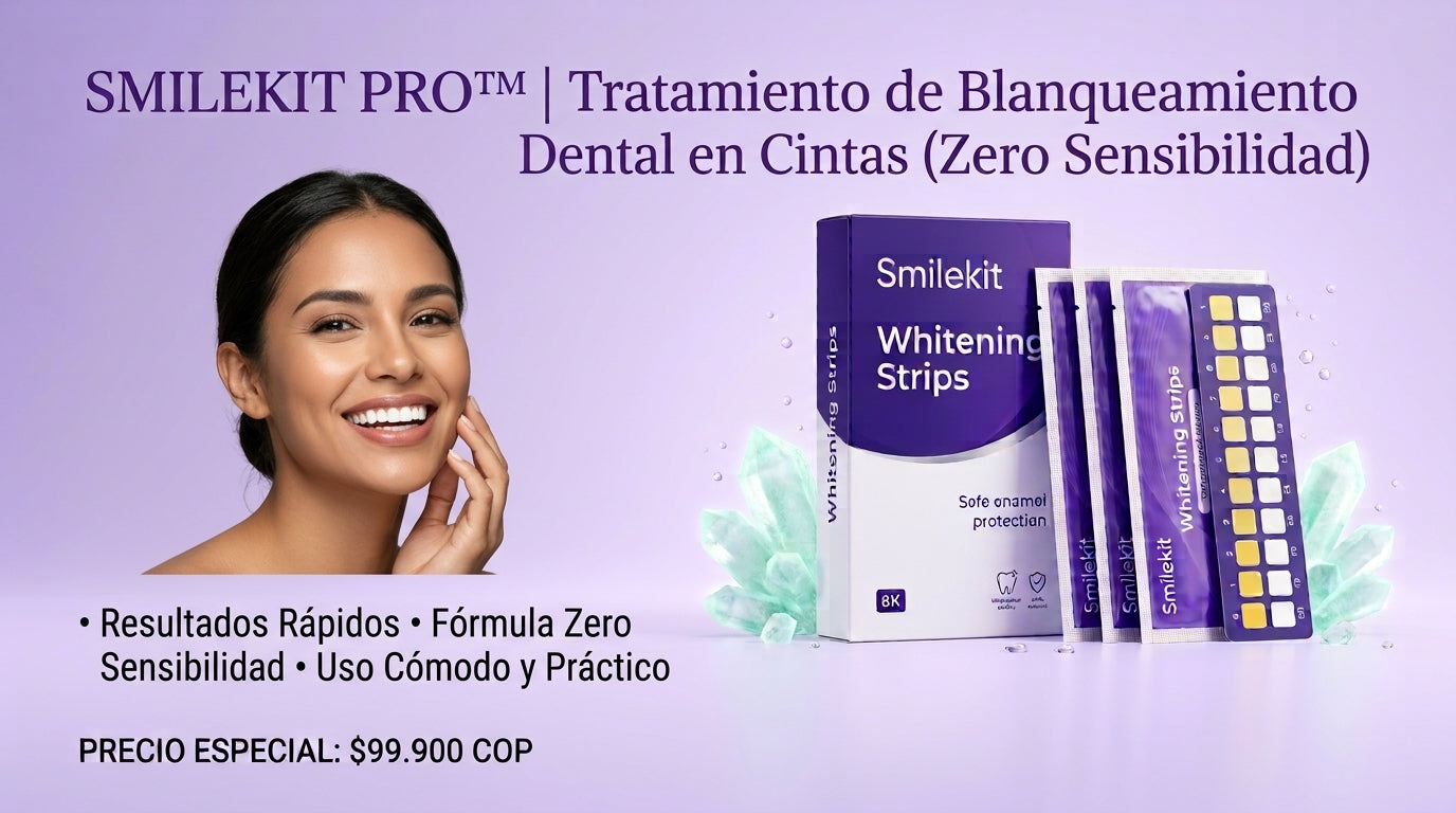 Smilekit Pro™ | Tratamiento de Blanqueamiento Dental en Cintas (Zero Sensibilidad)